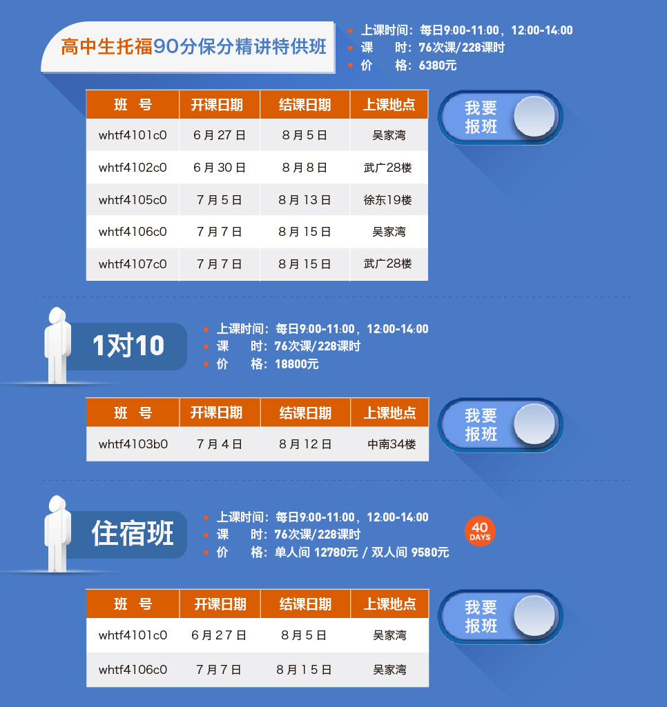 暑期高中生雅思托福班 专为高中生精心打造 为即将出国的你量身定制-武汉新航道学校